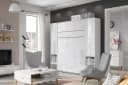 Compleo Schrankbett Vertical Wandklappbett Lenart Bed Concept Weiß Matt Bild 3