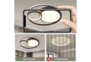 style home LED Deckenleuchte dimmbar mit Fernbedienung Schwarz Bild 1