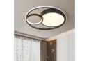 style home LED Deckenleuchte dimmbar mit Fernbedienung Schwarz Bild 2