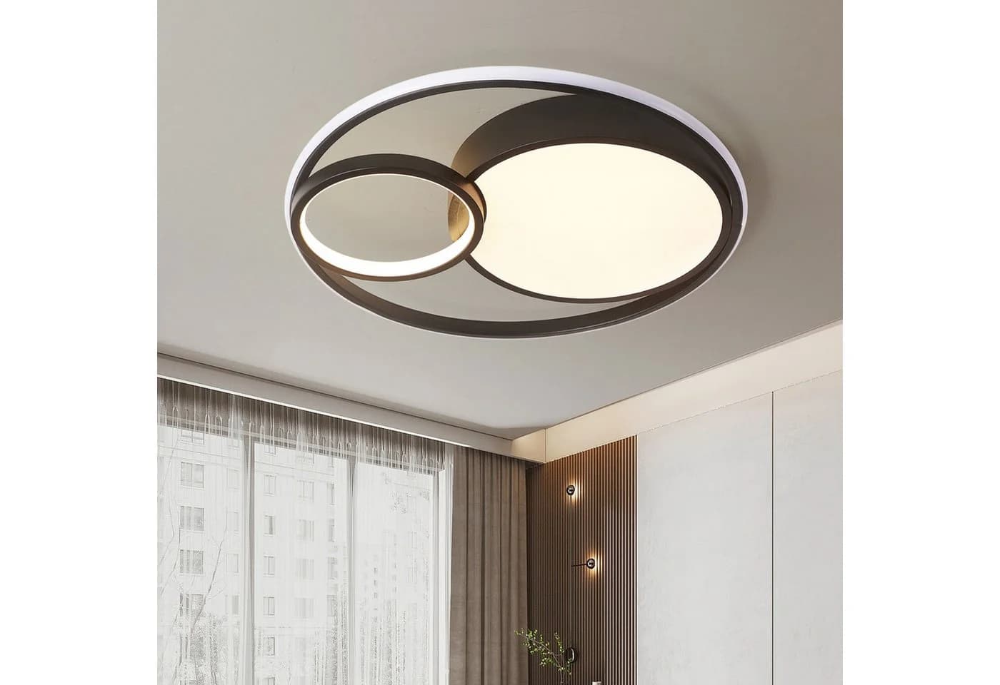 style home LED Deckenleuchte dimmbar mit Fernbedienung Schwarz - Bild 2