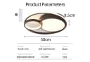 style home LED Deckenleuchte dimmbar mit Fernbedienung Schwarz Bild 4