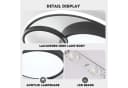 style home LED Deckenleuchte dimmbar mit Fernbedienung Schwarz Bild 5
