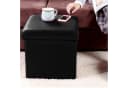 style home Sitzhocker mit Stauraum faltbar Schwarz Kunstleder Bild 1