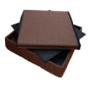 style home Sitzhocker mit Stauraum faltbar Leinen Dunkelbraun Bild 4