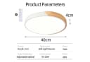 style home LED Deckenleuchte Holz Dimmbar mit Fernbedienung 36W Bild 5