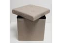 style home Sitzhocker mit Stauraum Grau Leinen faltbar Bild 5
