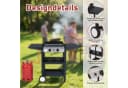 LALAHO Gasgrill Grillwagen 2 Brenner Schwarz Edelstahl Bild 4