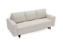 Goldstoff Schlafsofa Cordstoff LUX 225 cm mit Schlaffunktion und Bettkasten Bild 1