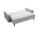 Goldstoff Schlafsofa LUX 225 cm mit Schlaffunktion und Bettkasten Grau Bild 3
