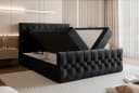 Goldstoff Boxspringbett TAURIEL Schwarz Velvet mit Stauraum Bild 5