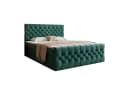 Goldstoff Boxspringbett TAURIEL mit Stauraum und Matratze in Grün Velvet Bild 3