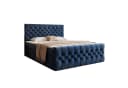 Goldstoff Boxspringbett TAURIEL Dunkelblau Velvet mit Stauraum Bild 3