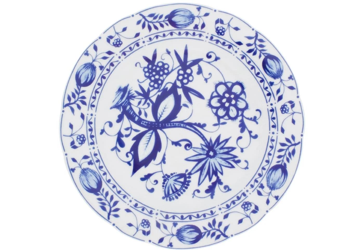 KAHLA Speiseteller Zwiebelmuster Blau Porzellan