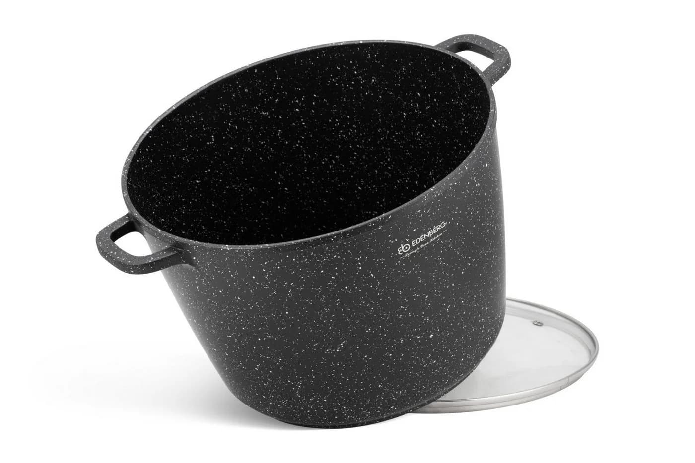 Edenberg Kochtopf 10L Suppentopf Keramikbeschichtung Aluminiumguss Schwarz - Bild 3