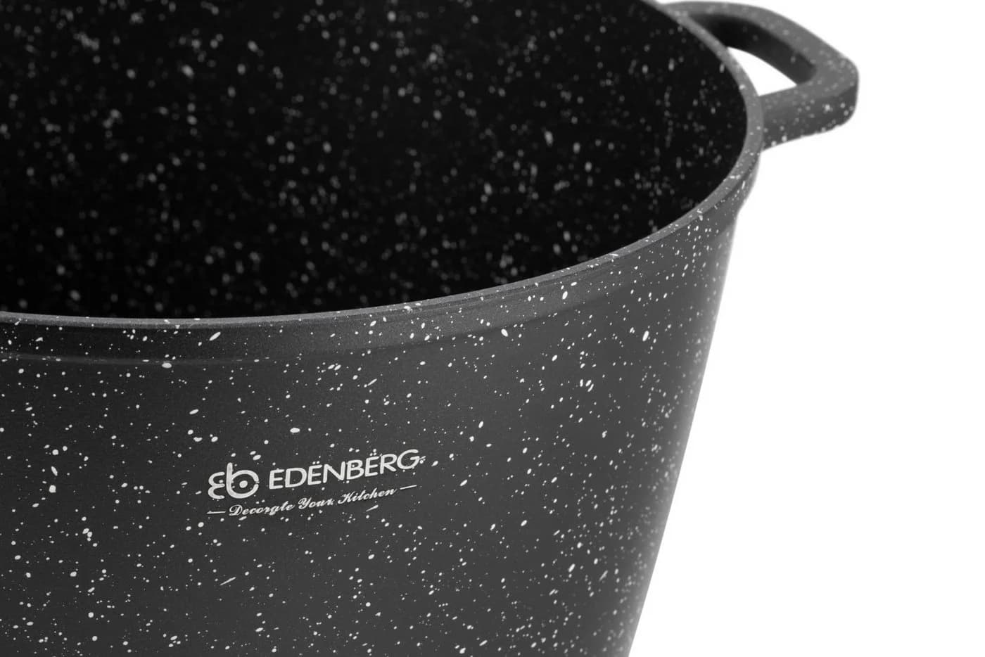 Edenberg Kochtopf 10L Suppentopf Keramikbeschichtung Aluminiumguss Schwarz - Bild 4