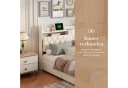 ADWOLT Polsterbett Beige mit LED, Stauraum & USB Bild 4
