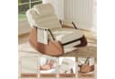 BELUPAI Schaukelstuhl Beige mit Fußstütze und verstellbarer Rückenlehne Bild 3