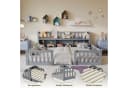 FUROKOY Kinderbett Bodenbett Grau mit Rausfallschutz und Stauraum Bild 4
