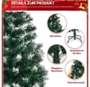 LALAHO Künstlicher Weihnachtsbaum 120 cm mit 300 Spitzen PVC Bild 3