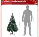 LALAHO Künstlicher Weihnachtsbaum 120 cm mit 300 Spitzen PVC Bild 5
