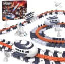 LA CUTE Weltraum Rennstrecke Spielset 128 Teile mit Space Shuttle & Zubehör Bild 2