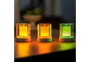 LA CUTE LED-Teelichter Set 3-tlg. Wiederaufladbar Grün/Gelb/Orange Bild 2