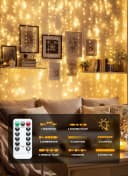 Athlix LED-Lichtervorhang 3m breit - bis zu 3m lang, Innen und Außen Bild 4