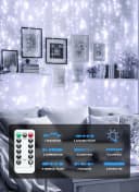 Athlix LED-Lichtervorhang 3m breit - bis zu 3m lang, Innen und Außen Bild 4