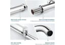 Amzdeal Waschtischarmatur Messing Verchromt 360° Drehbar Bild 3