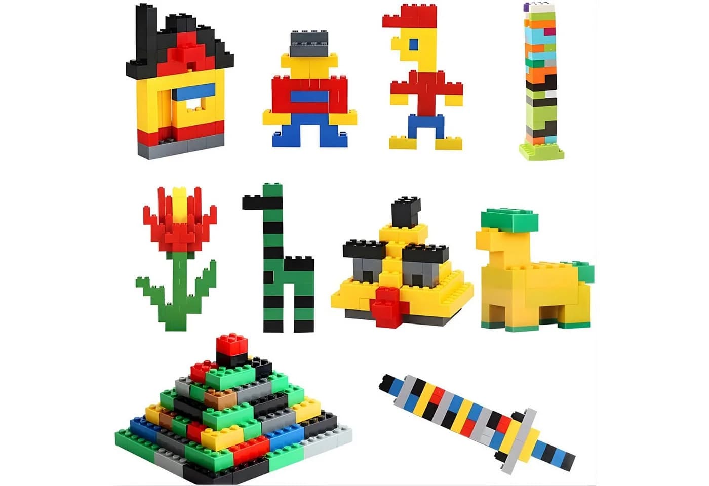 Athlix 1.000 Bausteine Set Klemmbausteine Kompatibel mit Lego - Bild 3
