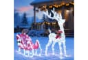 LALAHO LED Rentier Weihnachtsfigur Gold mit Beleuchtung Bild 2