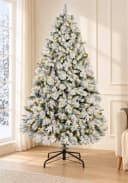 Vankel Künstlicher Weihnachtsbaum mit Schnee, Beleuchtung und Zapfen Bild 1