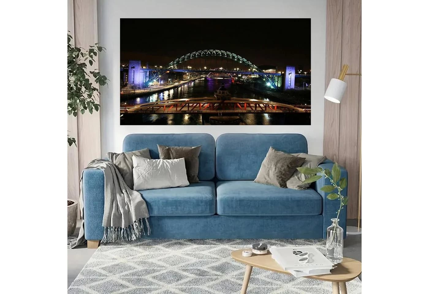 LA CUTE 5D Diamond Painting Brücke bei Nacht XXL Komplettset - Bild 3
