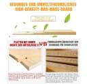 YMQHBS Wandregal Hängeregal mit 2 Regalböden Stahl Modern Bild 4