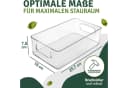 YMQHBS Aufbewahrungsbox Küchenorganizer-Set 6-teilig Transparent Bild 1