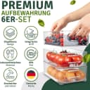 YMQHBS Aufbewahrungsbox Küchenorganizer-Set 6-teilig Transparent Bild 3