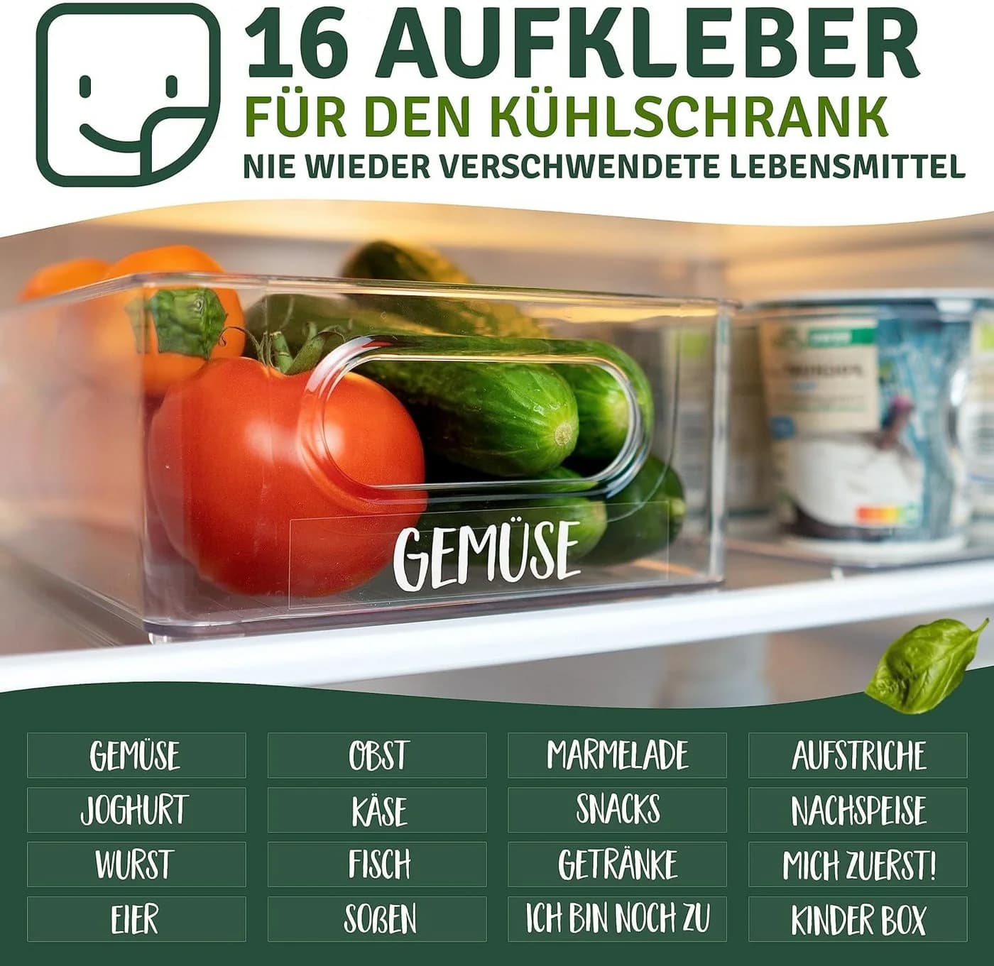 YMQHBS Aufbewahrungsbox Küchenorganizer-Set 6-teilig Transparent - Bild 4