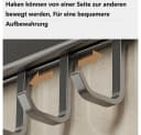 PFCTART Hakenleiste Küche Schwarz Aluminium Selbstklebend Bild 4