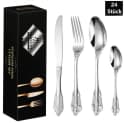 PFCTART Besteck-Set 24-tlg. Silber Edelstahl Palaststil Bild 2