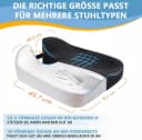 PFCTART Sitzkissen Auto U-Form Memory-Schaum Schwarz Anti-Rutsch Bild 5