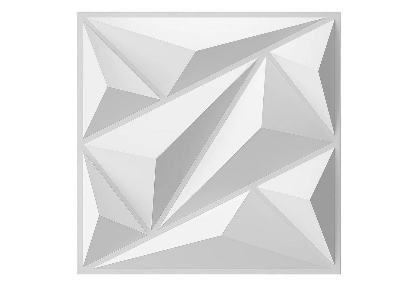 GLIESE 3D Wandpaneel Weiß PVC Kunststoffpaneele 20 Stück - Bild 2