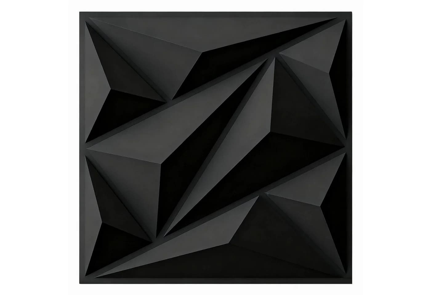 GLIESE 3D Wandpaneel Schwarz PVC Kunststoff - Bild 2