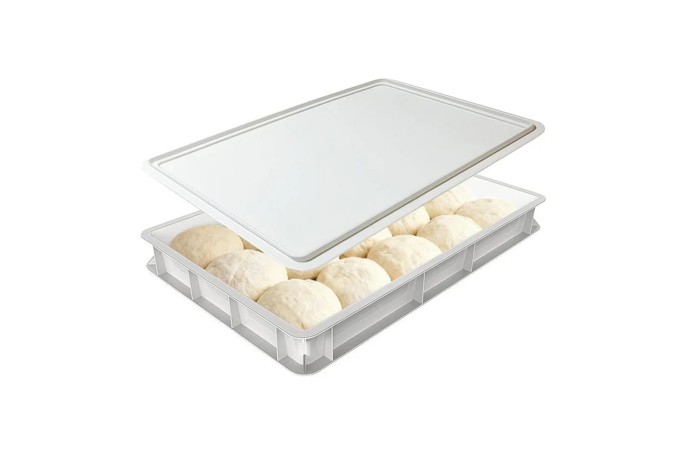GLIESE Pizzaballenbox 30x40x7,5 cm für 6 Teiglinge - Bild 2