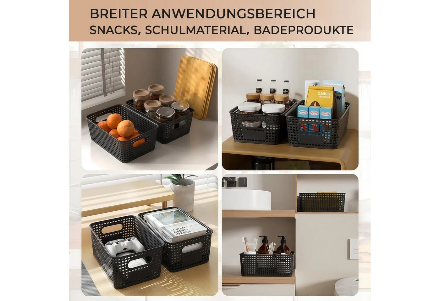 GLIESE Aufbewahrungsbox Kartoffel Aufbewahrungsbox mit Bambusdeckel Küche Aufbewahrung 3 St - Bild 5