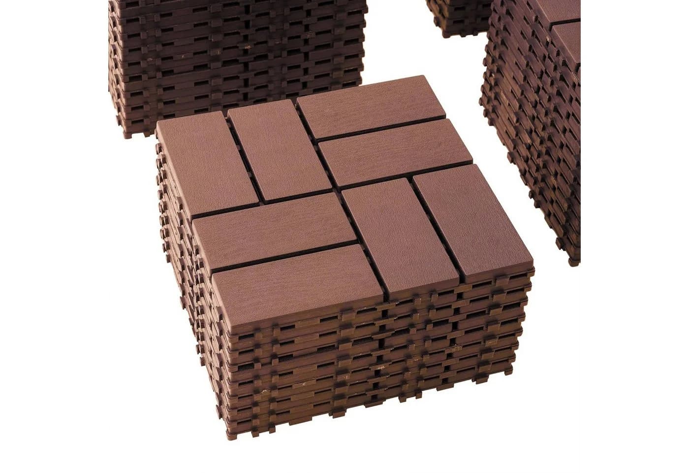GLIESE Terrassendielen Braun Kunststoff 44 Stk. - Bild 2