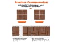 GLIESE Terrassendielen Braun Kunststoff 44 Stk. Bild 3