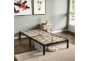 GLIESE Bettgestell Lattenrostbett Schwarz mit Matratzenstoppern Bild 2