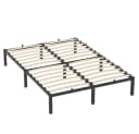 GLIESE Bettgestell Lattenrostbett Schwarz mit Holzlattenrost Bild 1