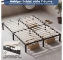 GLIESE Bettgestell Lattenrostbett Schwarz mit Holzlattenrost Bild 5