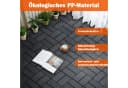 PFCTART Terrassenfliesen mit Klicksystem 44 Stück Grau/Braun Bild 4